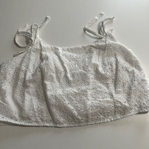 Old Navy White Eyelet Camisole Top